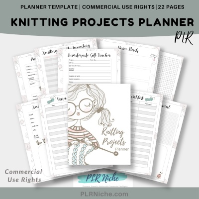 Knitting Projects Planner PLR