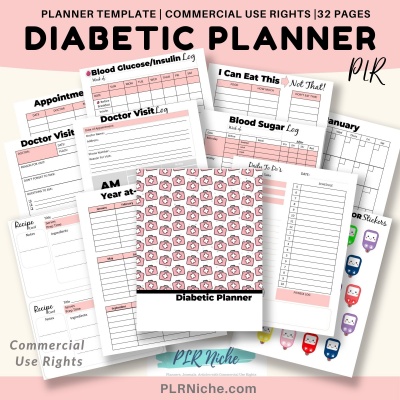 Diabetic Planner PLR