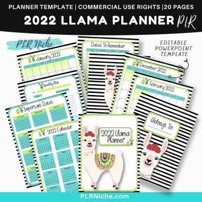 2022 Llama Planner PLR