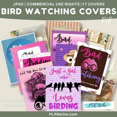 17 Bird Watching Covers PLR