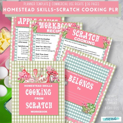 Homestead Skills- Scratch Cooking Workbook PLR