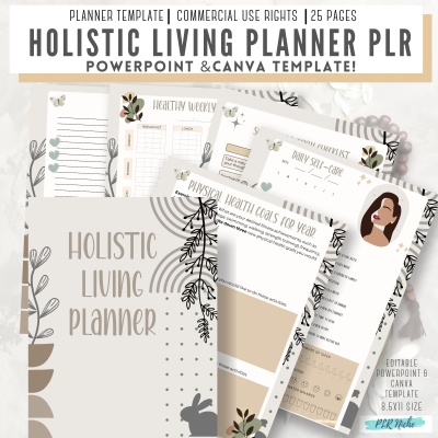 Holistic Living Planner PLR