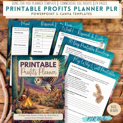 Printable Profits Planner PLR