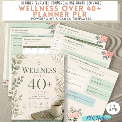 Wellness Over 40+ Planner PLR