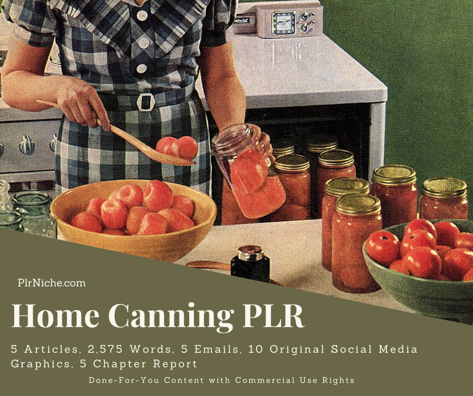 Home Canning PLR Graphic