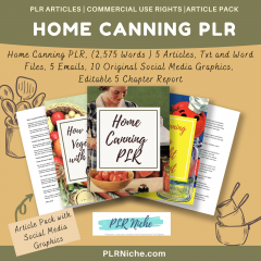 Home Canning PLR pic