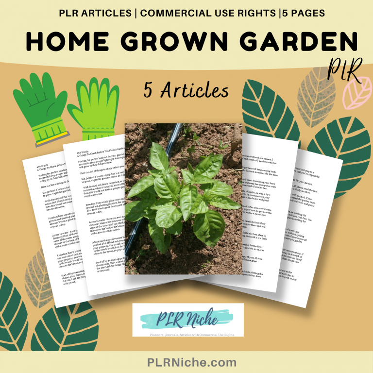 Home Grown Garden PLR pic blue logo