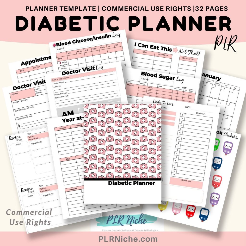 Diabetic Planner PLR Commercial Use