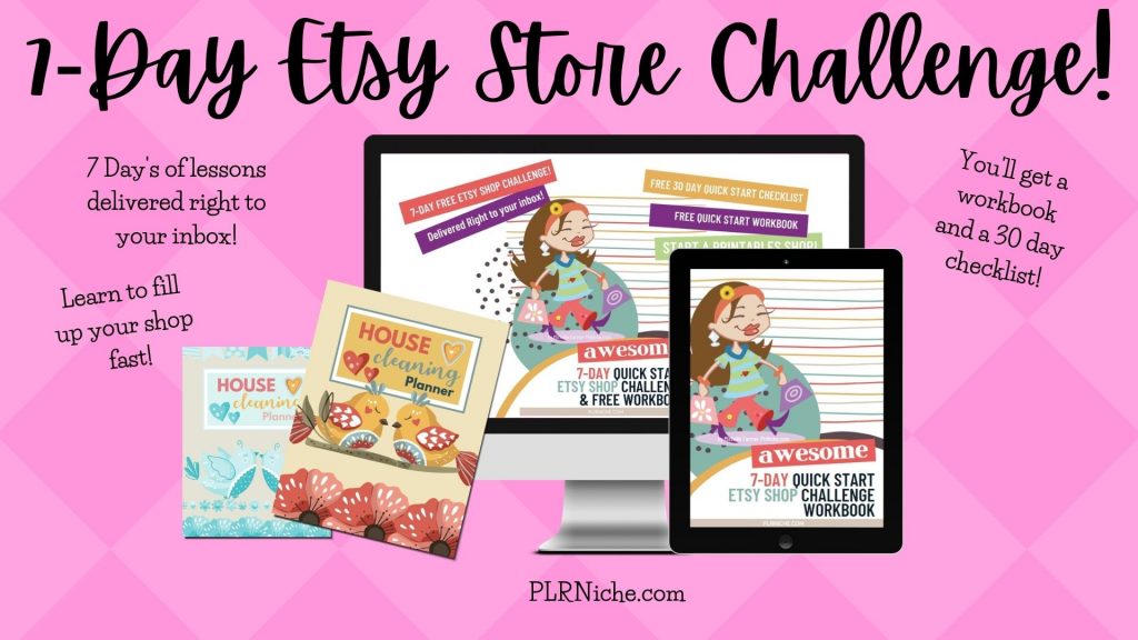 7 Day Etsy Store Challenge THANK YOU PAGE