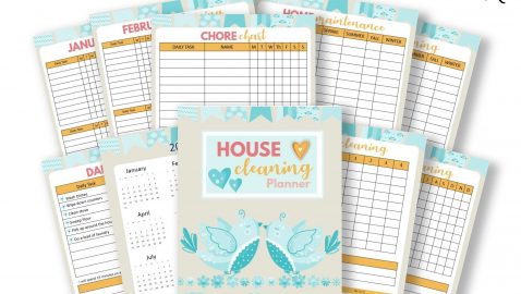 Home Cleaning Planner PLR Template Top