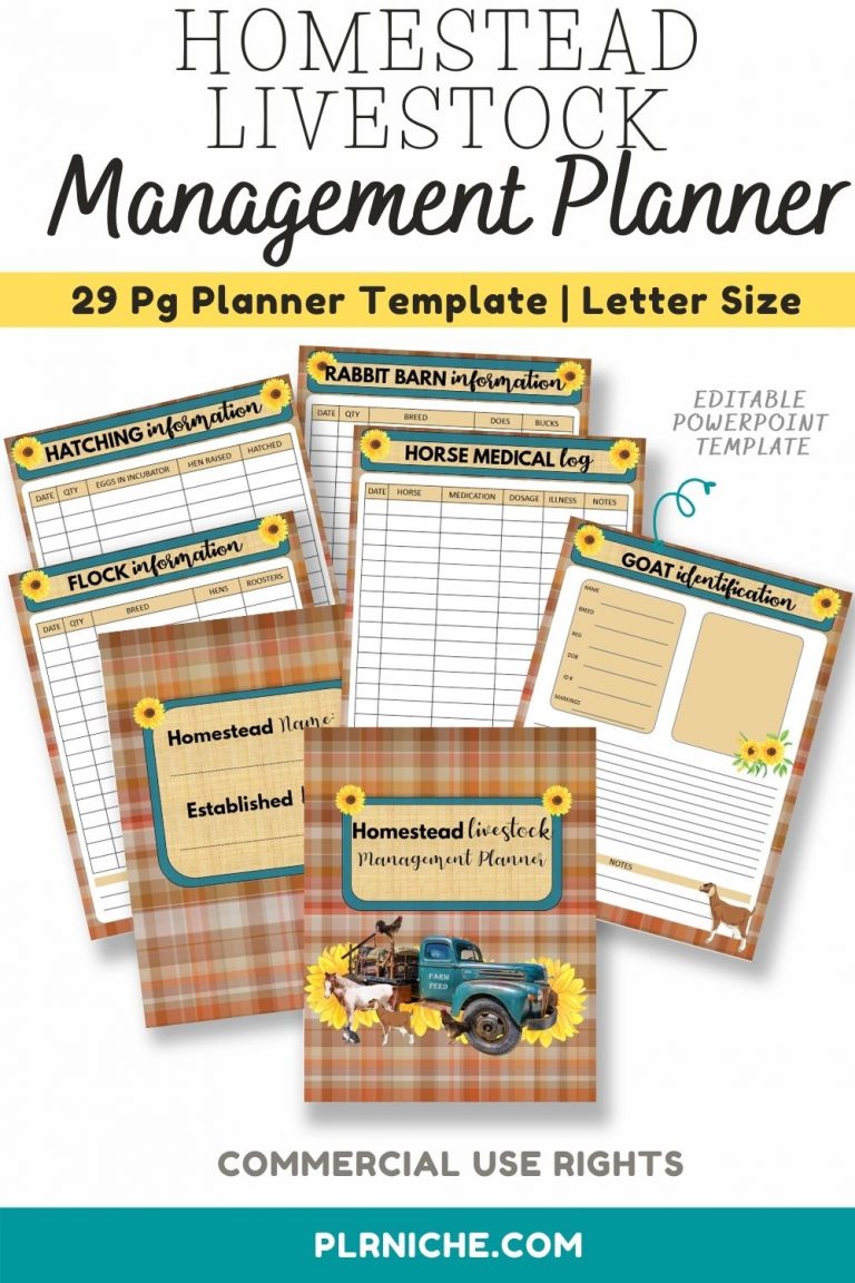 Homestead Livestock Management Planner Pin