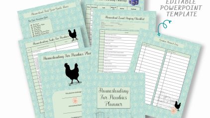 Homesteading For Newbies Planner PLR