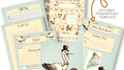 Vintage Baby Journal PLR