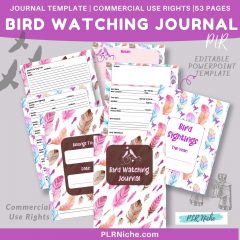 Bird Watching Journal PLR Top