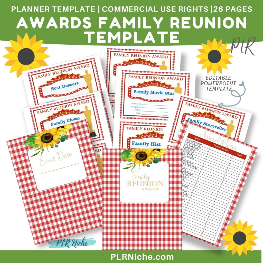 Awards Family Reunion Template PLR