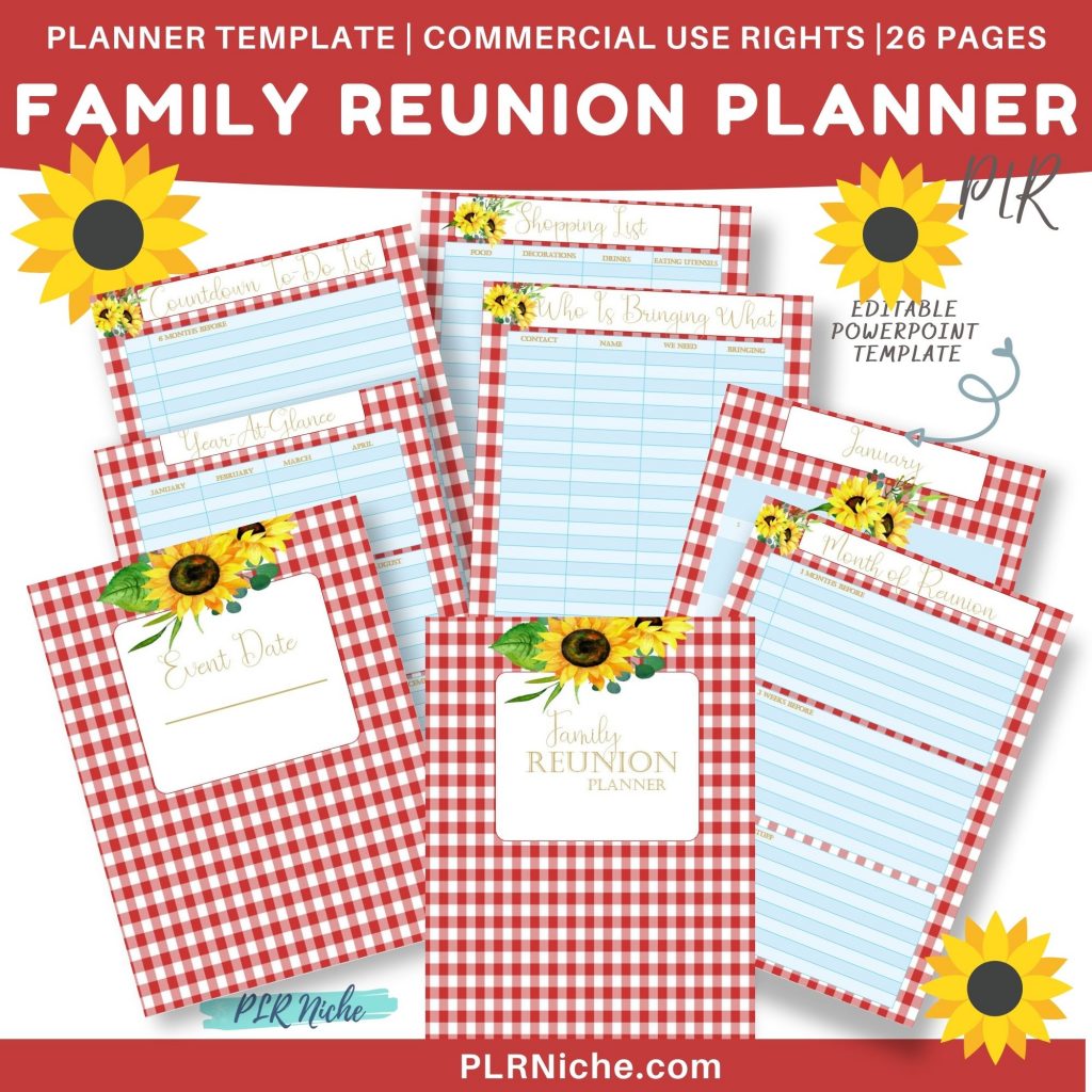 Family Reunion Planner PLR