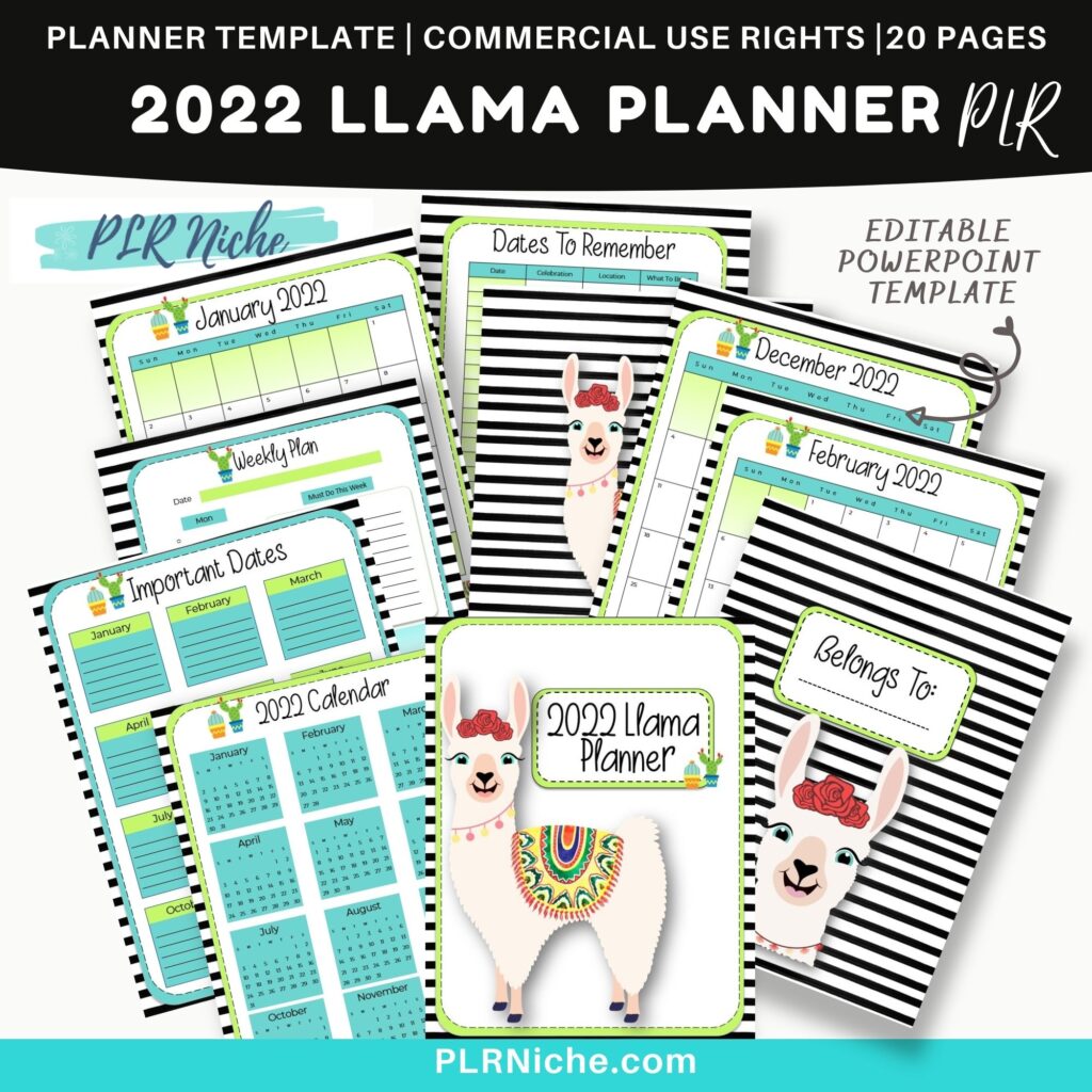 _2022 Llama Planner PLR pic