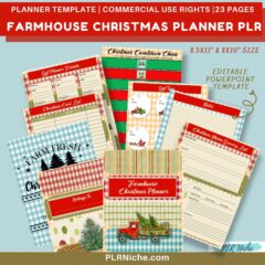 Farmhouse Christmas Planner PLR