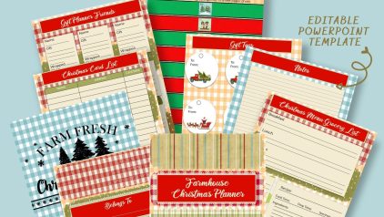Farmhouse Christmas Planner PLR