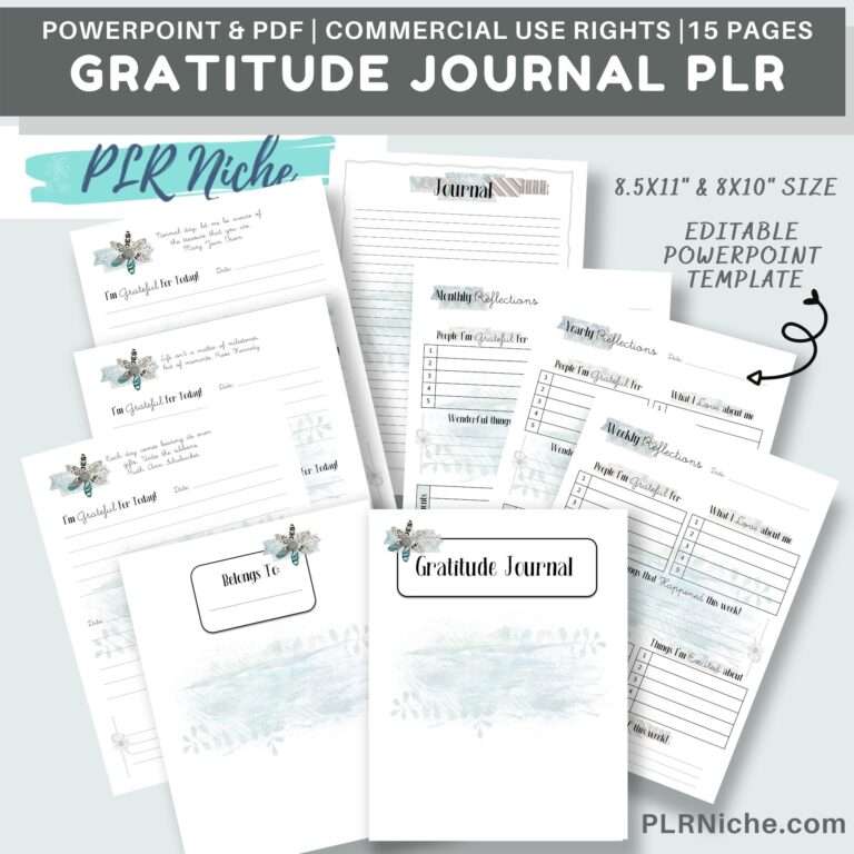 GratitudeJournal PLR 15 Pages
