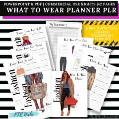 What to wear PLR 42 Pages