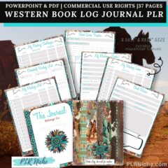 Western Book Log Journal PLR 37 Pages