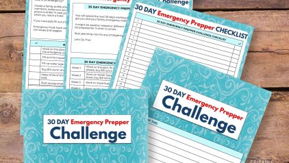30 Day Emergency Prepper Challenge