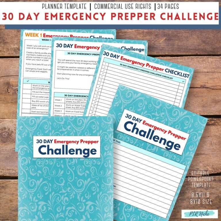 30 Day Emergency Prepper Challenge
