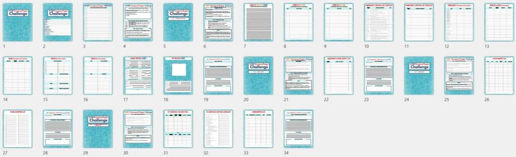 30 Emergency Prepper Workbook PLR