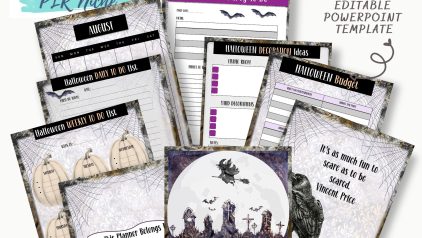 Halloween Planner PLR
