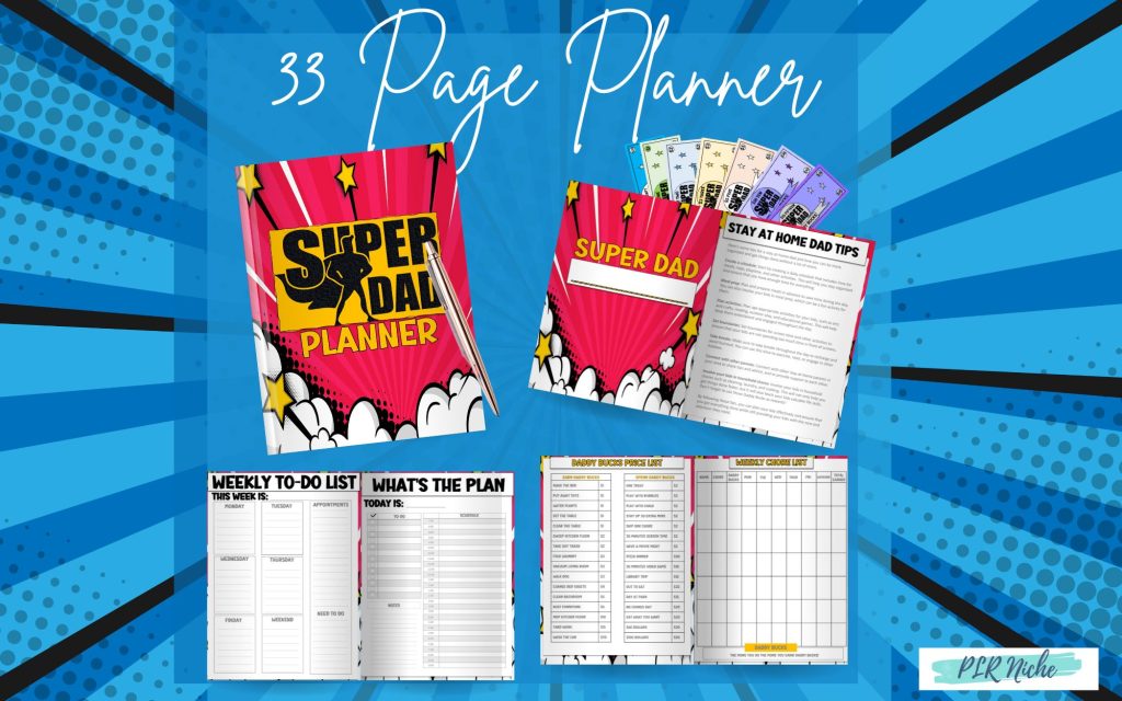 Super Dad Planner PLR Get Organized