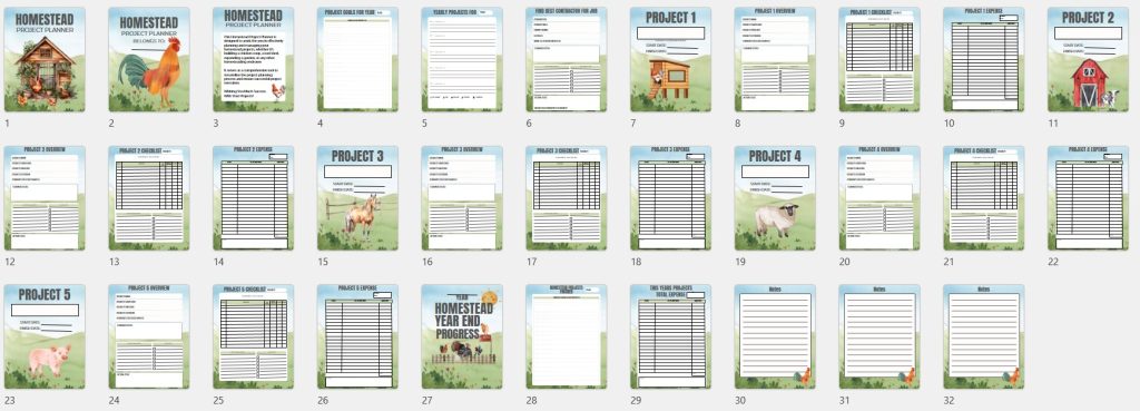 Homestead Project Planner Inside Look
