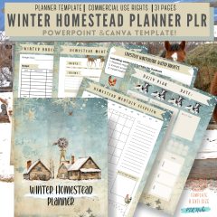 Winter Homestead Planner PLR PLRniche