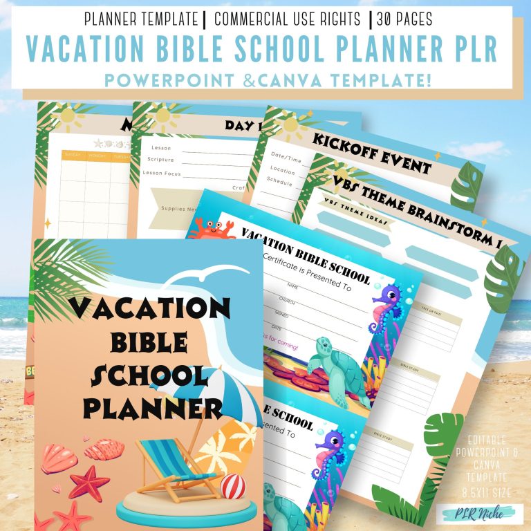VBS Planner PLR PLRniche