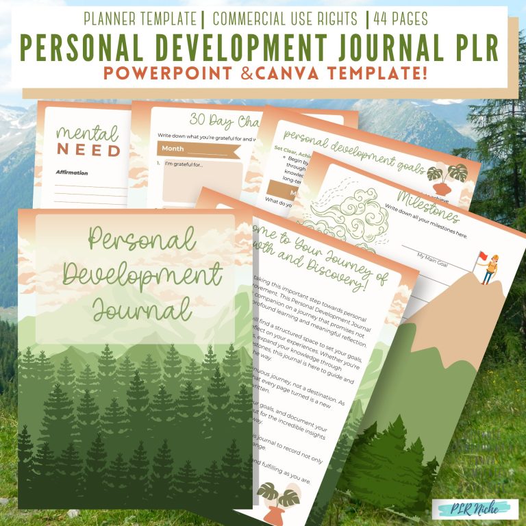 Personal Development Journal PLR PLRniche