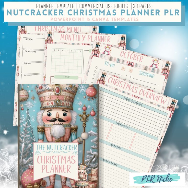 Nutcracker Christmas Planner PLR