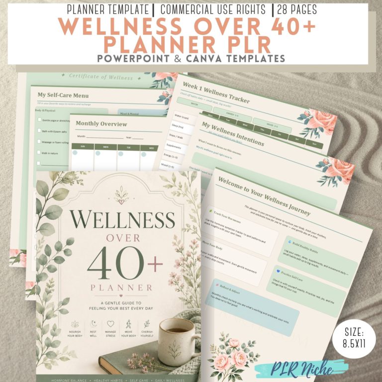Wellness Over 40+ Planner PLR